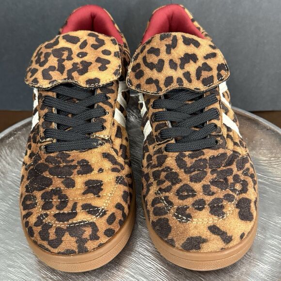 Streetwear Edgy Steve Madden Women Madrid Leopard Sneaker Size 7.5 Bujee Glam - Picture 3 of 16